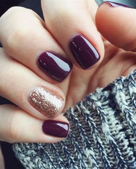 autumn short nails|easy autumn nail designs.